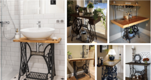 Renovace starých šicích strojů na krásné a praktické výtvory!