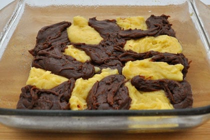 Brownies z bílé a mléčné čokolády - rychlý a snadný recept