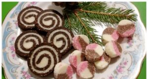 Bratislavská roláda a kokosový kmen – dva oblíbené nepečené cukroví Bratislavská roláda a kokosový kmen - dva oblíbené nepečené cukroví