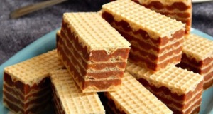 Grilážky nebo Oplatky s karamelem a lískovými oříšky