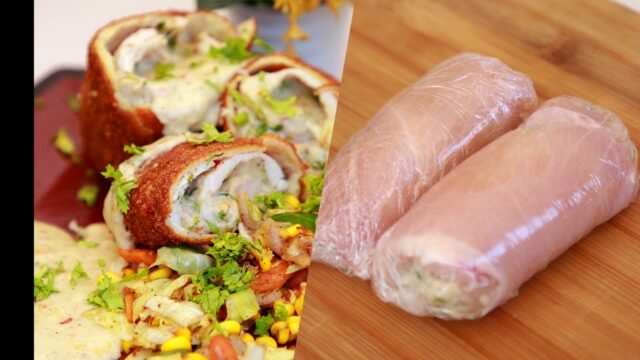 Plněná kuřecí prsa se sýrovou omáčkou a zeleninou | Prima Inspirace Plněná kuřecí prsa se sýrovou omáčkou a zeleninou | Prima Inspirace