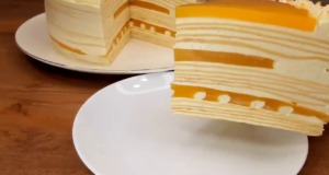 Exkluzivní mangový dezert z palačinek s jemným krémem z mascarpone – Bez pečení! Exkluzivní mangový dezert z palačinek s jemným krémem z mascarpone - Bez pečení!