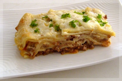 Lasagne s hovězím masem a sýrem - rodina je miluje!