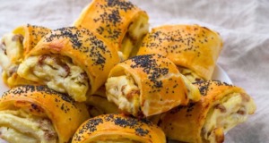 Roláda s tvarohem a rozinkami – rychlá pochoutka z listového těsta