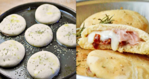 Recept na domácí italské placky Foccacia plněné šunkou a sýrem – dokonalé!