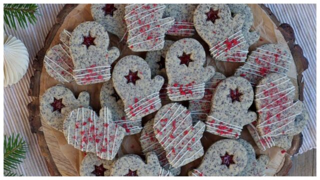 Makové linecké 🎄✨: Křehké cukroví s mákem a marmeládou Makové linecké 🎄✨: Křehké cukroví s mákem a marmeládou