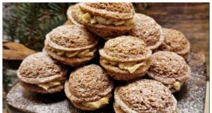 Plněné ořechy s ořechovým krémem: Recept na křehké vánoční cukroví