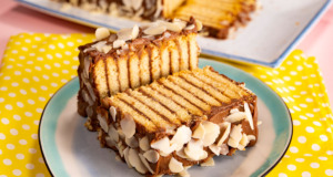 Rychlý a snadný sušenkový dort s mascarpone a nutellou Rychlý a snadný sušenkový dort s mascarpone a nutellou