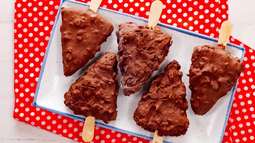 Domácí nanuk TOBLERONE - dokonalé spojení mascarpone, mandlí a čokolády v jedné zmrzlině