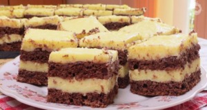 Vanilkový dort s kakaovým korpusem: Jednoduchý recept pro začátečníky Vanilkový dort s nadýchaným kakaovým korpusem