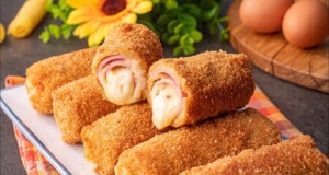 Snadné a rychlé smažené rolky se šunkou a sýrem pro vaše večírky