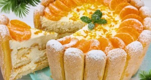 Zázračný piškotovo-mandarinkový dezert ze smetany a krémem z mascarpone – Bez pečení! Zázračný piškotovo-mandarínkový dezert se smetany a krémem z mascarpone - Bez pečení!
