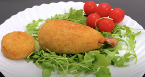 Křupavá smažená falešná kuřecí stehýnka obalená v netradiční směsi se skvělým dresinkem – delikatesa!