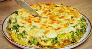 Zapečené brambory s brokolicí v krémové omáčce se sýrem krok za krokem Zapečené brambory s brokolicí ve smetanové omáčce se sýrem