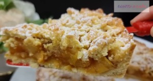 Babiččin drobenkový koláč s karamelizovanými jablky – recept na náš milovaný dezert Babiččin drobenkový koláč s karamelizovanými jablky - recept na náš milovaný dezert