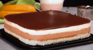 Fantastický krémový dezert s oplatkovým základem – Za pár minut připraven BEZ pečení!