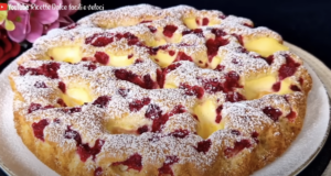 Domácí malinový koláč s vanilkovým tvarohem: Perfektní recept pro milovníky ovocných dezertů