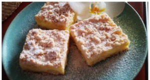 Recept na rychlý a chutný drobenkový koláč s tvarohem