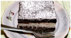 Rychlá kakaová buchta s kokosem: Vláčný recept z jednoho plechu