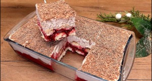 Piškotový nepečený dezert s malinami a kakaovým ricotta krémem – Děti ho milují! Piškotový nepečený dezert s malinami a smetanovo-kakaovým ricotta krémem - Děti ho milují!