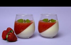 Božská jahodová Panna Cotta ve sklenicích - Očarující dezert!