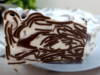 Překrásný tygří palačinkový kakaový dezert ze zakysané smetany - Bez pečení!