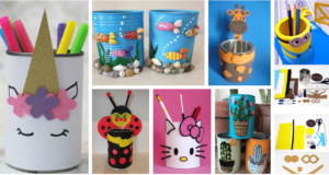 Vyrobte si stojan na tužky z běžně dostupných věcí – Inspirace na tvoření!