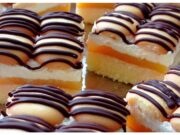 Vídeňský zákusek s pomerančovým pudinkem a krémem z mascarpone