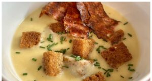 Krémová česnečka z pečeného česneku