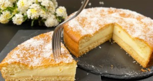 Jemný italský koláč s citronovým pudinkem a kokosem – Ideální ke kávě! Jemný italský koláč s citronovým pudinkem a strouhaný kokosem - Ideální ke kávě!