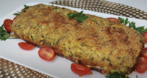 Zapečená cuketová roláda se žampionovou náplní, sýrem mozzarella a parmazánem Zapečená cuketová roláda se žampionovou náplní, sýrem mozzarella a parmazánem - Křupavá pochoutka!