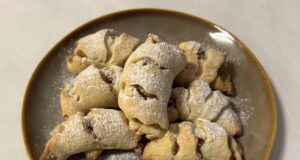 Linecké rohlíčky plněné jablky jako od babičky Linecké rohlíčky plněné jablky - recept jako od babičky