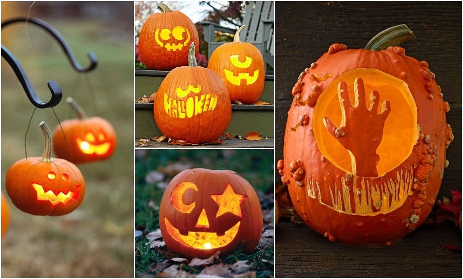 15+ více inspirací pro krásné a jedinečné vyřezávání halloweenských dýní 