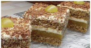 Vynikající jablečné řezy s ořechy: dezert, který si zamilujete po prvním soustu