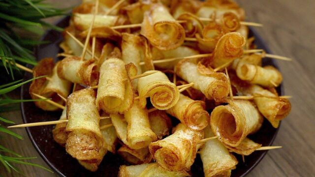 Bramborové ruličky jen ze 2 ingrediencí: křupavá delikatesa hotová za pár minut