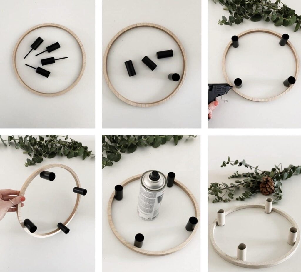 Minimalistický DIY adventní věnec: Rychlá a stylová vánoční dekorace