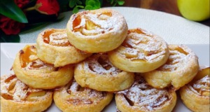 Jednoduchý recept na skvělé jablečné šneky z listového těsta!