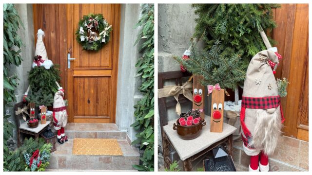 inspirace na výzdobu vchodových dveří