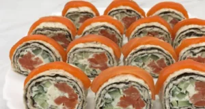 Elegantní sushi závitky s lipií, červenou rybou a okurkou: Příprava 5 minut!