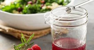 Osvěžující malinová zálivka s medem a rozmarýnem Osvěžující malinová zálivka s medem a rozmarýnem: Na saláty jako stvořená!