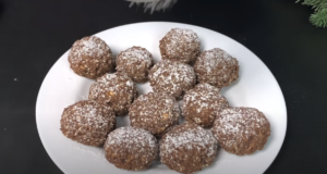 Banánovo-ovesné kuličky s vlašskými ořechy a kakaem Lahodné banánovo-ovesné kuličky s vlašskými ořechy a kakaem: Jemná elegance na talíři!