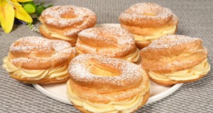 Citronové větrníky s nadýchaným mascarpone krémem Citronové větrníky plněné nadýchaným mascarpone krémem