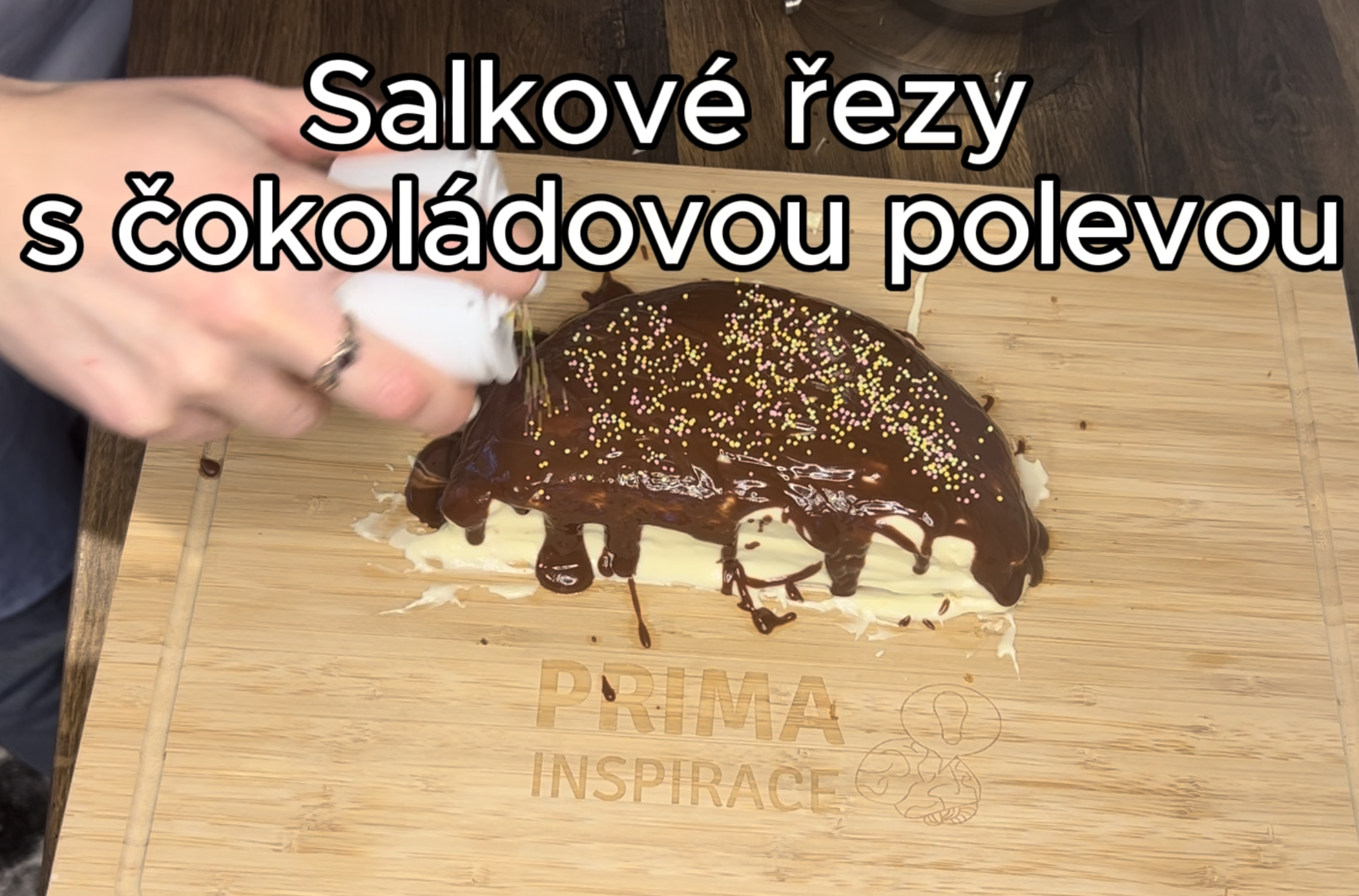 Salkové řezy s čokoládovou polevou