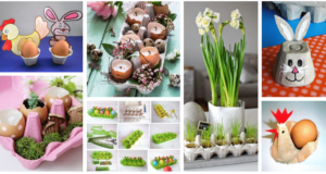 Velikonoční tvoření pro velké i malé – Využijte plato od vajec tímto způsobem!