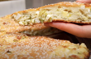 Slaný koláč se smetanou a sezamem – jednoduchý a rychlý recept