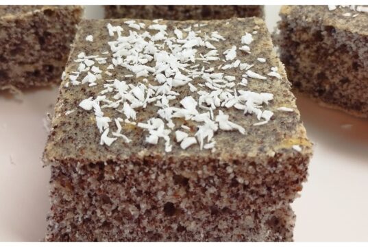 Makovec s kokosem: lehký dezert bez tuku