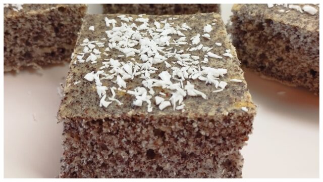 Makovec s kokosem: lehký dezert bez tuku