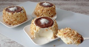 Jemný vanilkový dezert s čokoládou, lískovými oříšky a kokosem – jednoduchý recept Jemný vanilkový dezert s čokoládou, lískovými oříšky a kokosem – jednoduchý recept