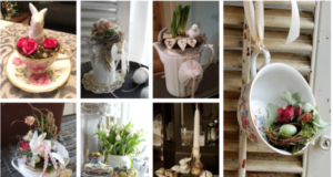 Krásné velikonoční dekorace z porcelánového nádobí: 20+ inspirací pro vás!