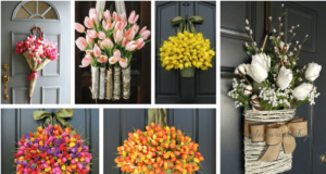 Zkrášlete si vchodové dveře pomocí tulipánů: 20+ inspirativních nápadů!